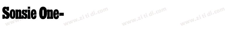 Sonsie One字体转换
